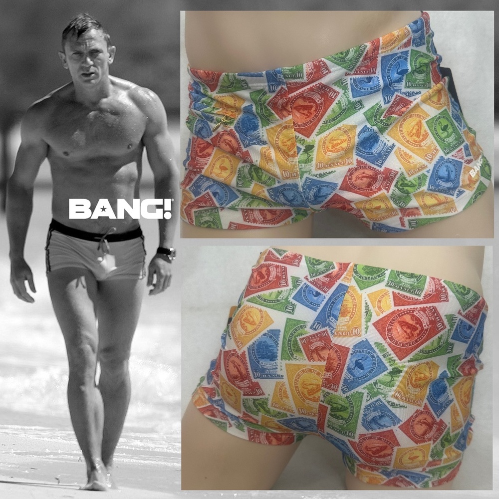 Bang Square Cut Swimsuit Sizes run small New with tags 83% polyester